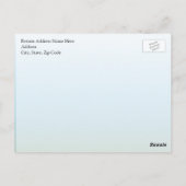 Wiedersehen-Logo der grünen Baumfamilie Postkarte (Rückseite)