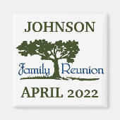 Wiedersehen-Magnet für personalisierte Produktfami Magnet (Vorne)