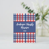 Wiedersehen Magnet für Rot, Weiß und Blau Postkarte (Stehend Vorderseite)