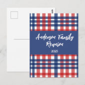 Wiedersehen Magnet für Rot, Weiß und Blau Postkarte (Vorne/Hinten)