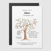 Wiedersehen-Magnetbaumeinladung Magnetkarte (Vorne/Hinten)