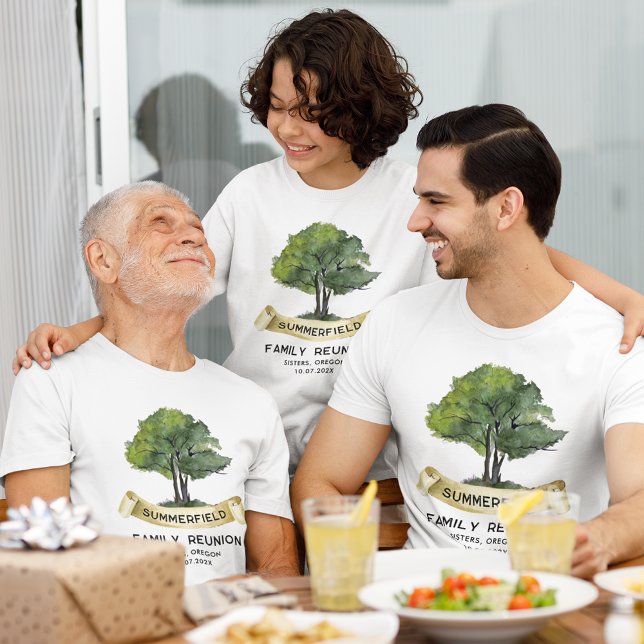 Wiedersehen-Matching Son Keepake Custom T-Shirt (Cute Custom Family Reunion Genealogy Tree Custom T-Shirt for Grandson)