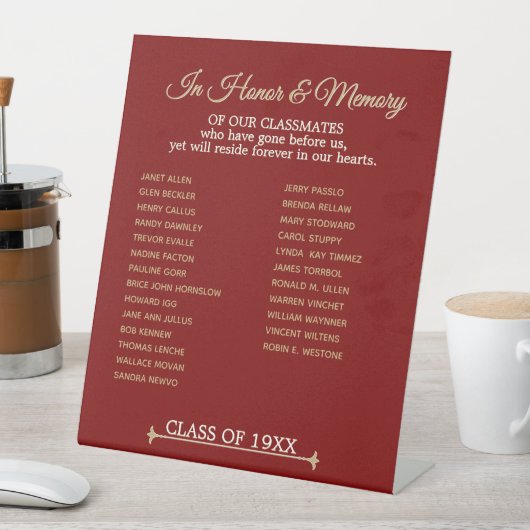 Wiedersehen-Memorial Sockelschild (In Situ)