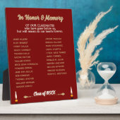 Wiedersehen Memorial Tribute tabletts Fotoplatte (Seite)