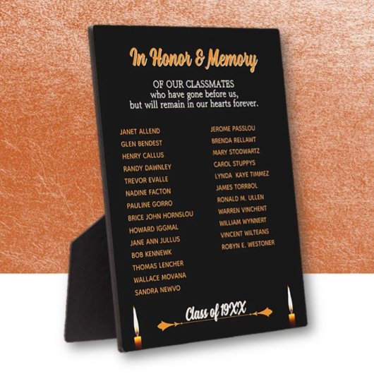 Wiedersehen Memorial Tribute tabletts Fotoplatte