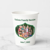 Wiedersehen mit Foto Pappbecher (Rückseite)