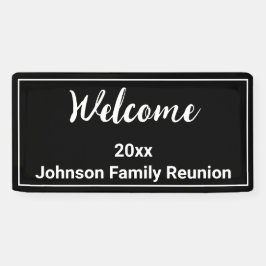 Wiedersehen mit Schwarzweiß-Namen Banner