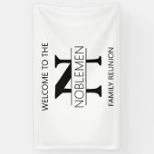 Wiedersehen MONOGRAM-Großbanner Banner (Vertikal)
