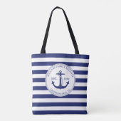 Wiedersehen Monogram Nautical Anchor Tasche (Rückseite)