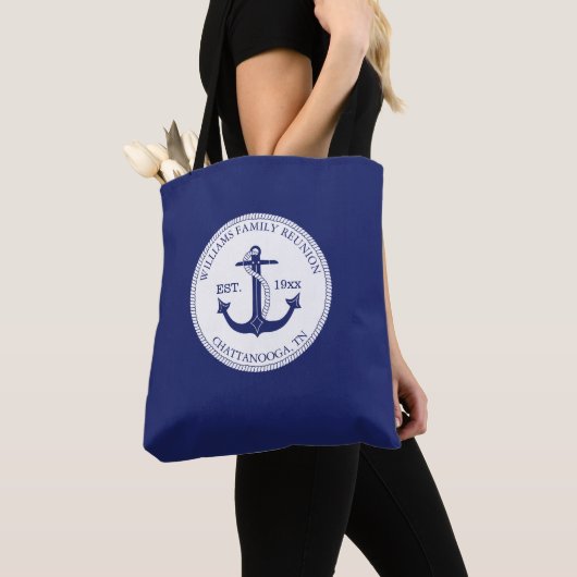Wiedersehen Monogram Navy Navy Navy Blue Tasche (Von Nahem)
