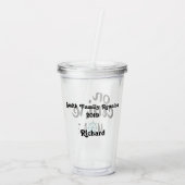 Wiedersehen Monogramm für die Kreuzfahrtmodi Acryltrinkbecher (Rückseite)