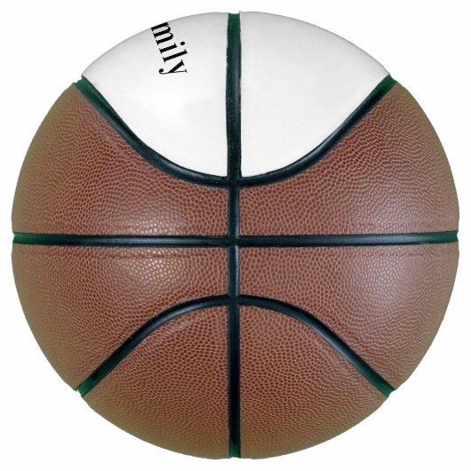 Wiedersehen Monogramm-Name Basketball (Rechts)