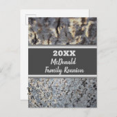 Wiedersehen Mosaic Small Tiles Ankündigung Postkarte (Vorne/Hinten)