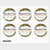 Wiedersehen Name-Aufkleber-Vorlage Runder Aufkleber (Blatt)