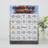 Wiedersehen Name Bingo Game - farbenfroher Fall Tr (Stehend Vorderseite)