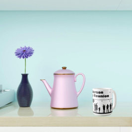 Wiedersehen-Name der Schwarzen Silhouette Kaffeetasse