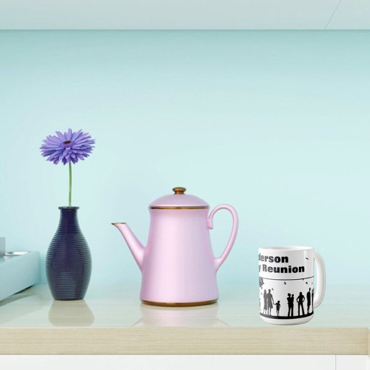 Wiedersehen-Name der Schwarzen Silhouette Kaffeetasse