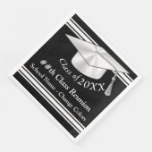 Wiedersehen Napkins (JEDE FARBE) Klasse Schwarz/We Serviette (Ecke)