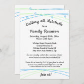 Wiedersehen oder Party Einladung der Whimsical Sta (Vorne/Hinten)