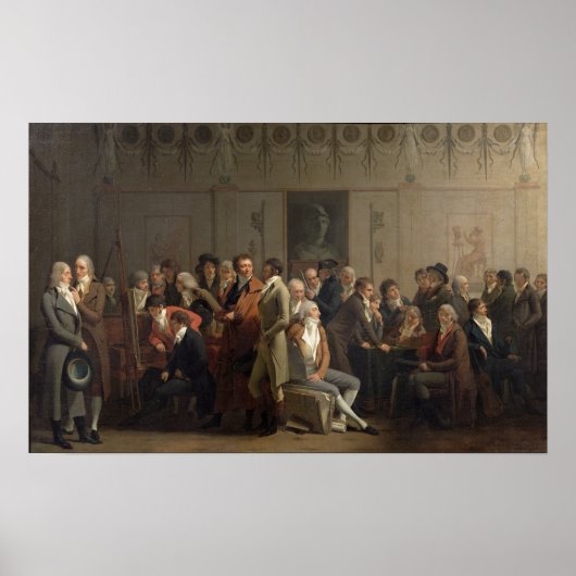 Wiedersehen of Artists in the Studio of Isabey, 17 Poster (Vorne)