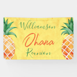 Wiedersehen Ohana Zwei Ananas Island Beach Banner
