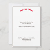 Wiedersehen Old Homestead Einladung Rett Datum (Rückseite)