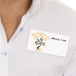 Wiedersehen Orange Modern Tree Individuelle Name T