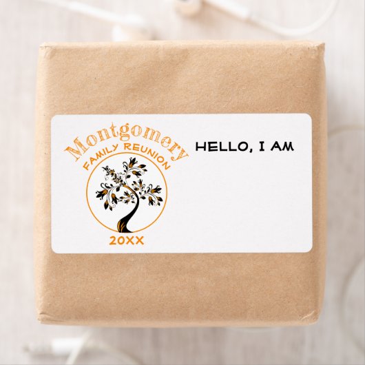 Wiedersehen Orange Modern Tree Individuelle Name T (Insitu)