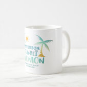 Wiedersehen Palm Tree Beach Name Kaffeetasse (VorderseiteRechts)