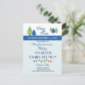 Wiedersehen, Party, Event Save the Date Ankündigungspostkarte (Stehend Vorderseite)