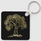 Wiedersehen-Party für die Goldene Baumfamilie Schlüsselanhänger (Rückseite)