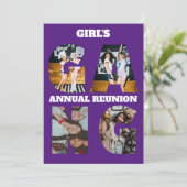 Wiedersehen Party Girl's Gang 4 Image Foto Einladu Einladung (Stehend Vorderseite)