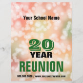 Wiedersehen-Party-Lampen Flyer (Vorne)