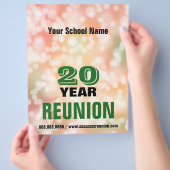 Wiedersehen-Party-Lampen Flyer (Hand)