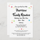 Wiedersehen-Party oder GRILLEN der Fun Stars-Famil Einladung (Vorne/Hinten)