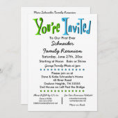 Wiedersehen-Party oder Veranstaltungseinladung für Einladung (Vorne/Hinten)