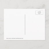 Wiedersehen, Party, Save the Date gestreiftes Erei Ankündigungspostkarte (Rückseite)