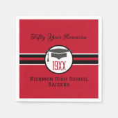 Wiedersehen-Party-Servietten der 50. Klasse Serviette (Vorderseite)