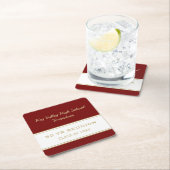 Wiedersehen-Party-Untersetzer für jedes Jahr Rechteckiger Pappuntersetzer (Vor Ort)