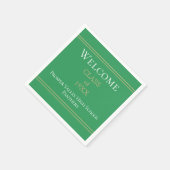 Wiedersehen-Partys-Servietten der Welcome Class Serviette (Ecke)