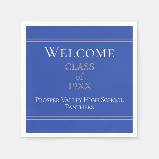 Wiedersehen-Partys-Servietten der Welcome Class Serviette (Vorderseite)