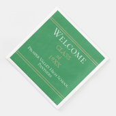 Wiedersehen-Partys-Servietten der Welcome Class Serviette (Ecke)