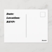 Wiedersehen Patchwork Quilt Foto Einladung Postkarte (Rückseite)