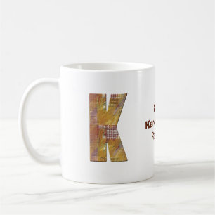 Wiedersehen-Patchwork-Quilt K Monogram Kaffeetasse