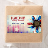 Wiedersehen Patriotische Blume-Papiernamen der Fam (Insitu)