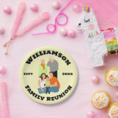 Wiedersehen Personalisieren Sie den Schriftart zum Pappteller (Party)