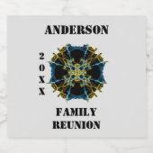 Wiedersehen Picnic Space Celestial Kaleidoscope Bierflaschenetikett (Einzelnes Label)