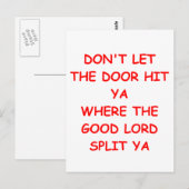 Wiedersehen Postkarte (Vorne/Hinten)