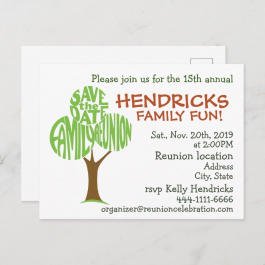 Wiedersehen Postkarte (Vorne/Hinten)