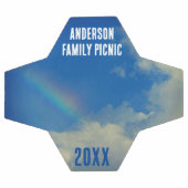 Wiedersehen Rainbow Colorful Annual Family Picinic Fußball (Flach)